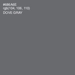 #686A6E - Dove Gray Color Image